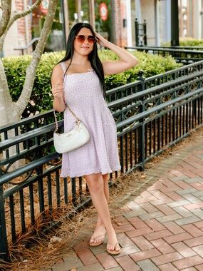 Lavender Polka Dot Dress